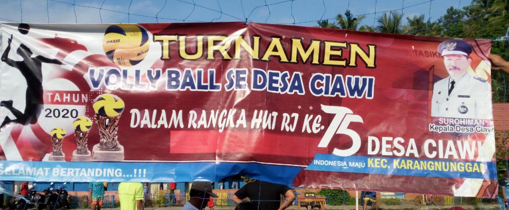Turnamen Bola Volly Se-desa Dalam Rangka HUT RI Ke-75 Memperebutkan Piala Tetap Kades Ciawi