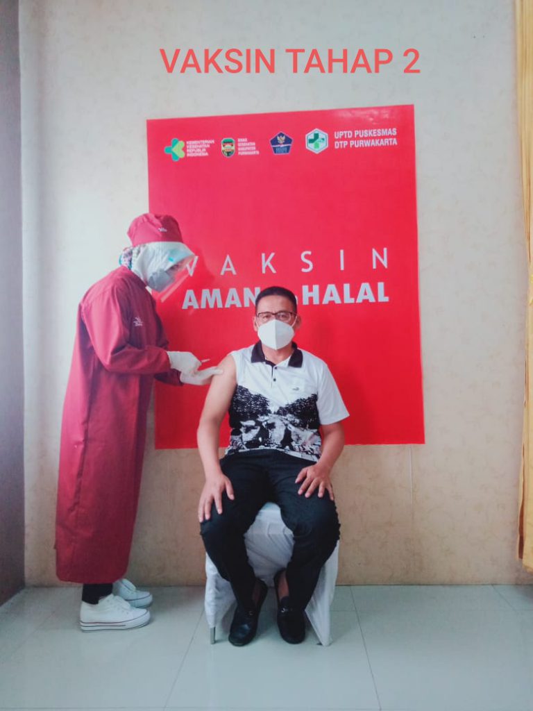 Ketua DPRD Purwakarta H, Ahmad Sanusi Pagi Ini Di Vaksin Tahap II