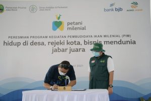 Gubernur Ridwan Kamil Resmikan Ikan Milenial, Program Petani Milenial Terus Berkembang